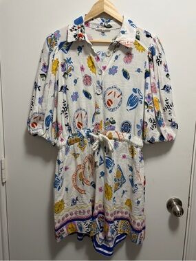 LABEL OF LOVE Portofino Linen Romper Women’s Size XL